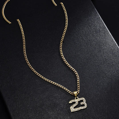 Basketball necklace Number 23 MJ