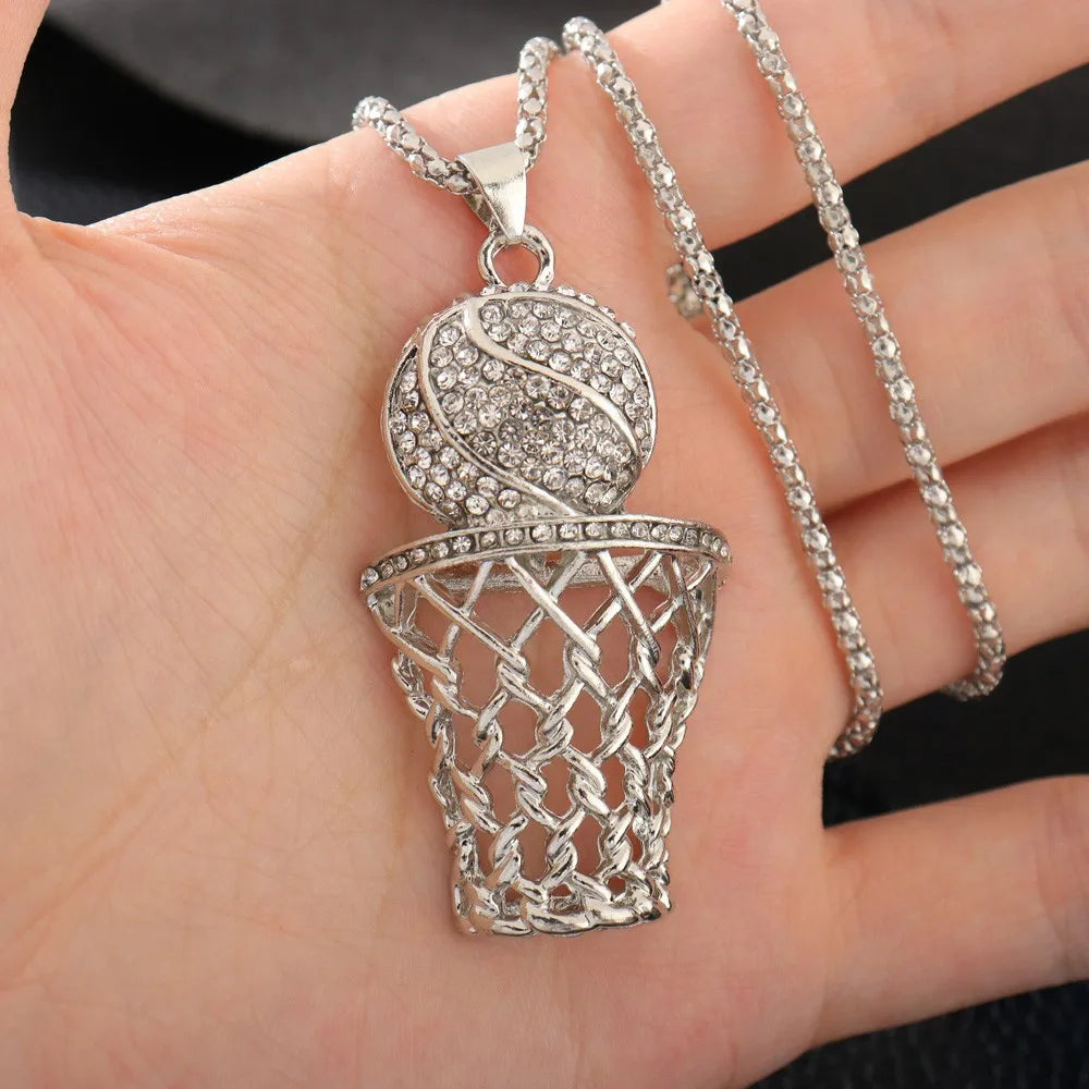 Basketball necklace