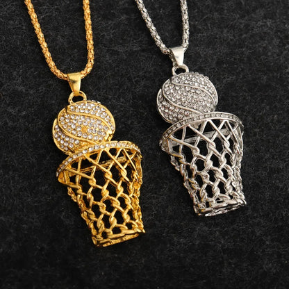 Basketball necklace