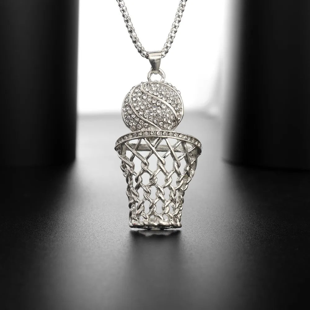 Basketball necklace