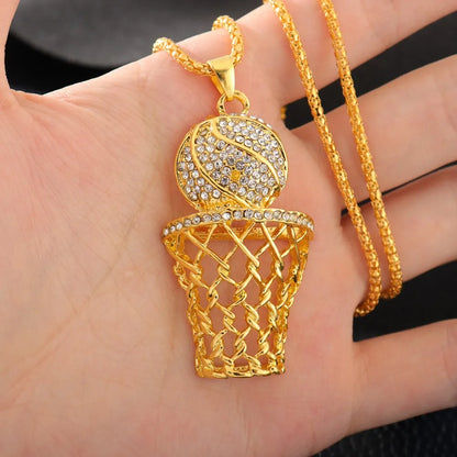 Basketball necklace