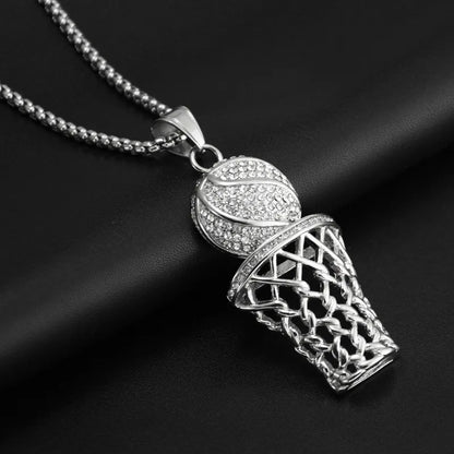 Basketball necklace
